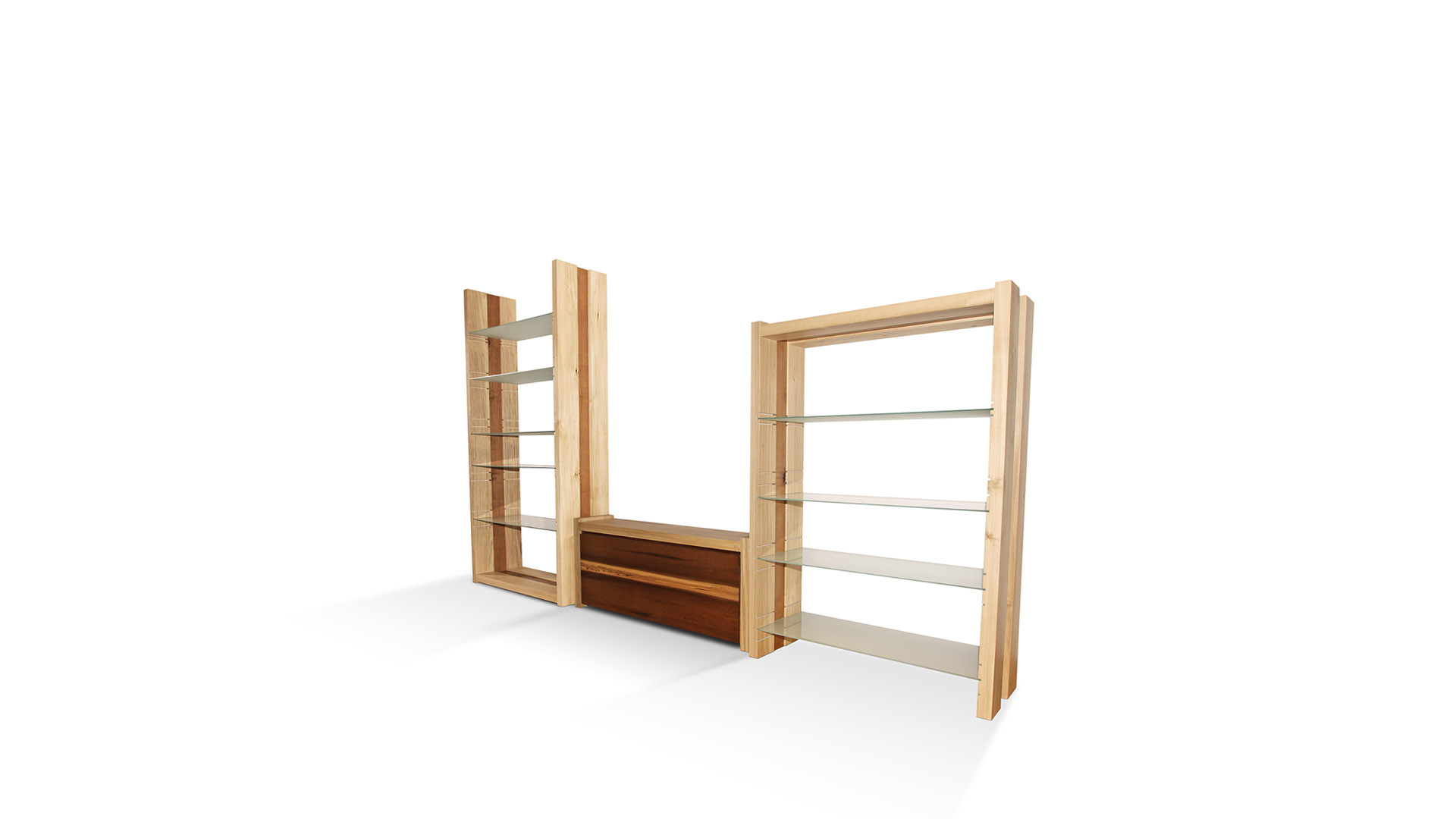 minimal classic shelving units