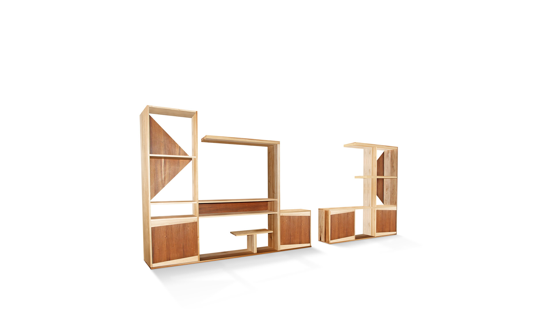 minimal classic shelving units