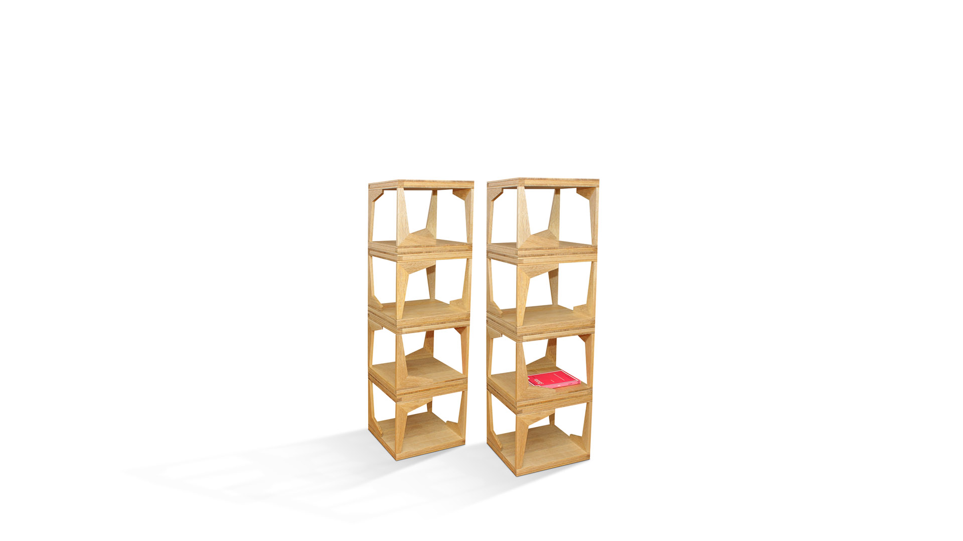 minimal classic shelving units